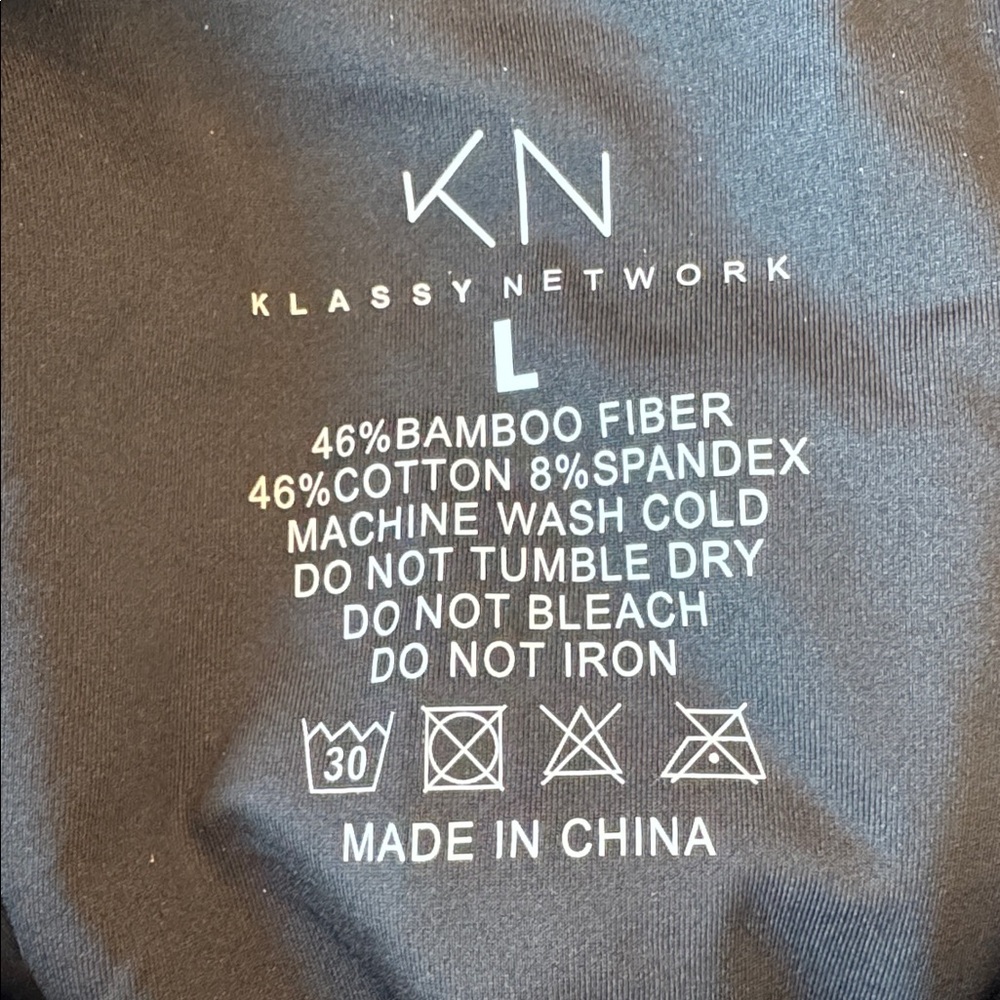 Klassy Network Cami Black Ribbed Dress - Picture 3 of 3